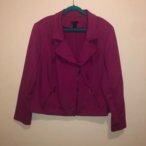 Fushia Moto Jacket